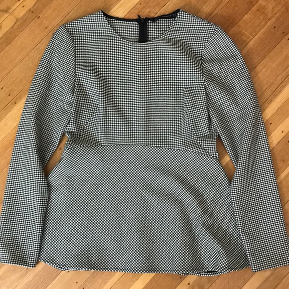 houndstooth peplum top